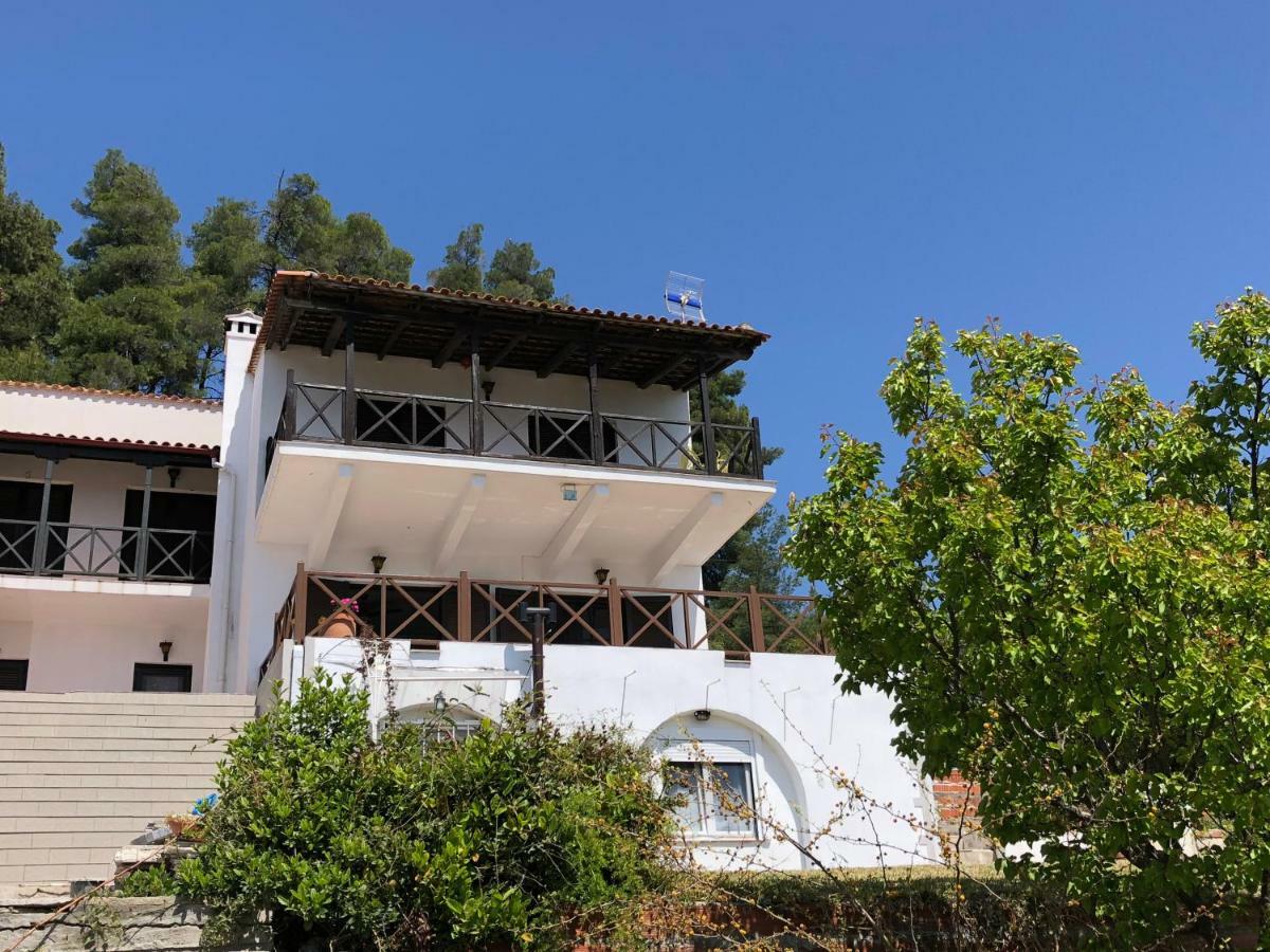 فيلا Unique Sea View House Kalandra المظهر الخارجي الصورة