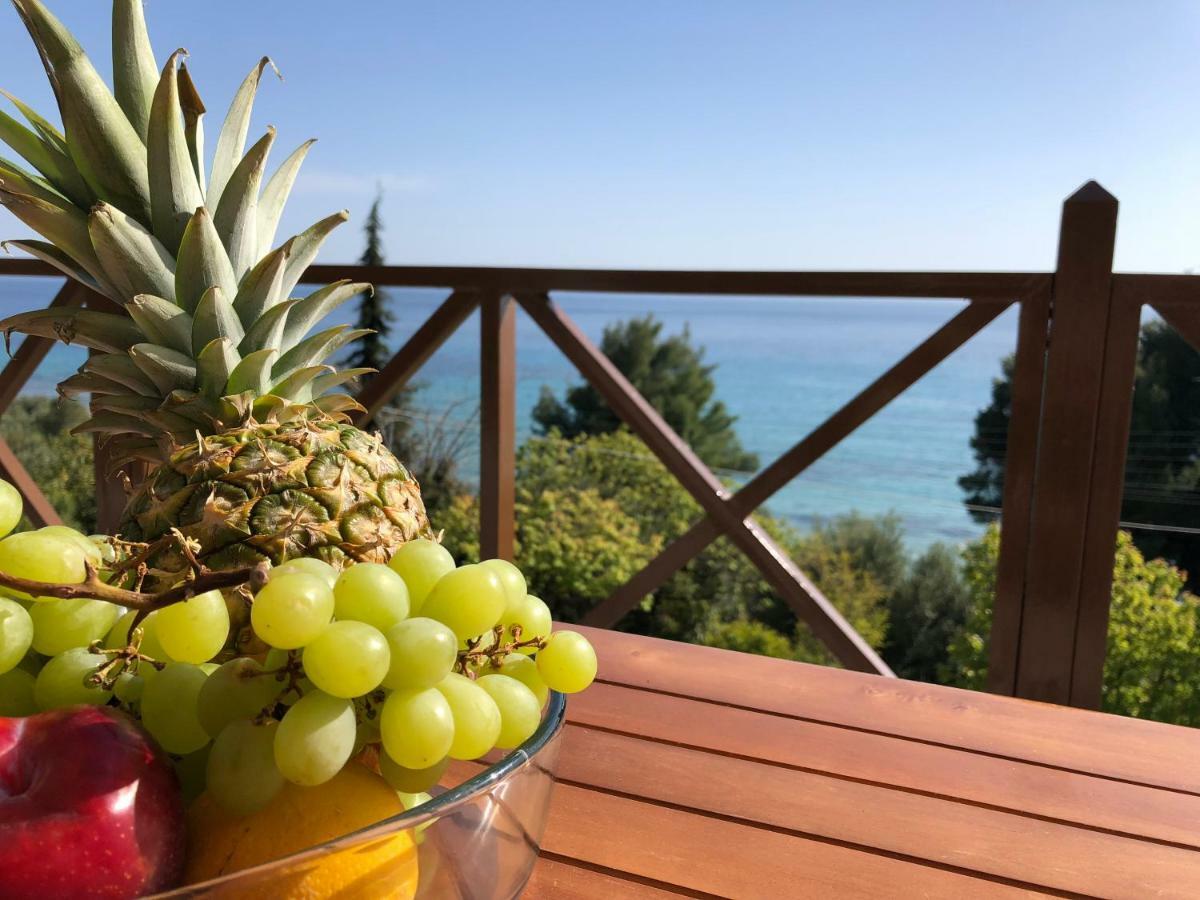 فيلا Unique Sea View House Kalandra المظهر الخارجي الصورة