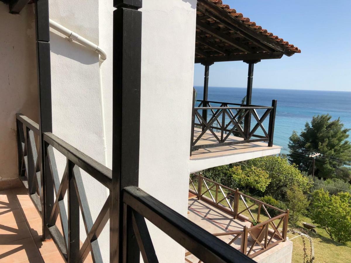 فيلا Unique Sea View House Kalandra المظهر الخارجي الصورة